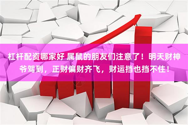 杠杆配资哪家好 属鼠的朋友们注意了！明天财神爷驾到，正财偏财齐飞，财运挡也挡不住！